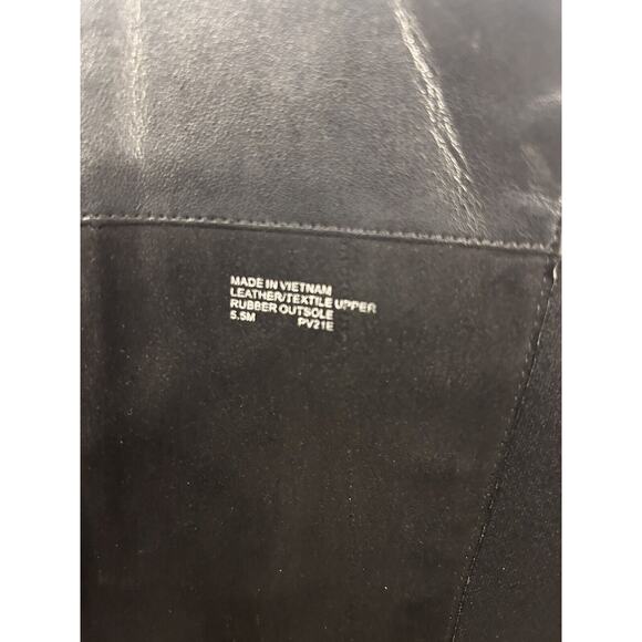 Michael Kors Leather Logo Lug Boots Chunky Sole Black White 5.5 Grunge Goth Blog - Picture 15 of 16